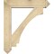 Ekena Millwork Imperial Arts and Crafts Rough Sawn Bracket w/ Offset Brace, Douglas Fir, 8"W x 38"D x 44"H BKT0806X38X44IMP03RDF - alternate 2